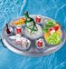 Plateau flottant - Gonflable - PVC - 8 porte-gobelets - pour piscine, jacuzzi et plage