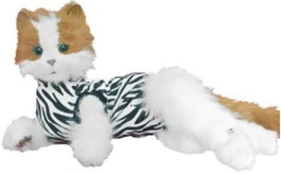 Medical Pet Shirt Kat Zebra Print - S