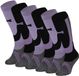 Xtreme Sockswear Xtreme Skisokken - 6 paar unisex skikousen kniehoogte - Multi Purple - Maat 39/42
