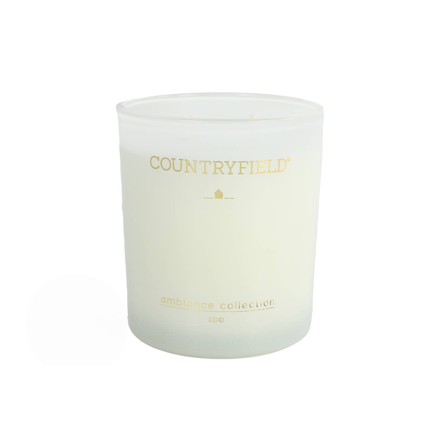 Countryfield Geurkaars Medium Spa - Wit - Glas - 9 cm / ø 10 cm