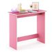 Furinno Simplistisch computerbureau, bureau, schrijfbureau, roze/wit, 80 (B) x 75,7 (H) x 39,4 (D) cm