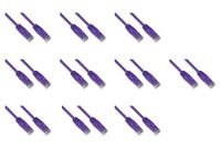 LINK LK6AU020VI10 - netwerkkabel categorie 6a onafgeschermd utp awg24 kleur violet halogeenvrij mt 2 verpakkingen met 10 stuks