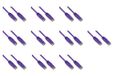 LINK LK6AU020VI10 - netwerkkabel categorie 6a onafgeschermd utp awg24 kleur violet halogeenvrij mt 2 verpakkingen met 10 stuks