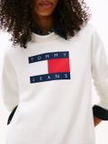 Tommy Jeans Sweater Dames Katoen XS Ecru Herfst/Winter 2026