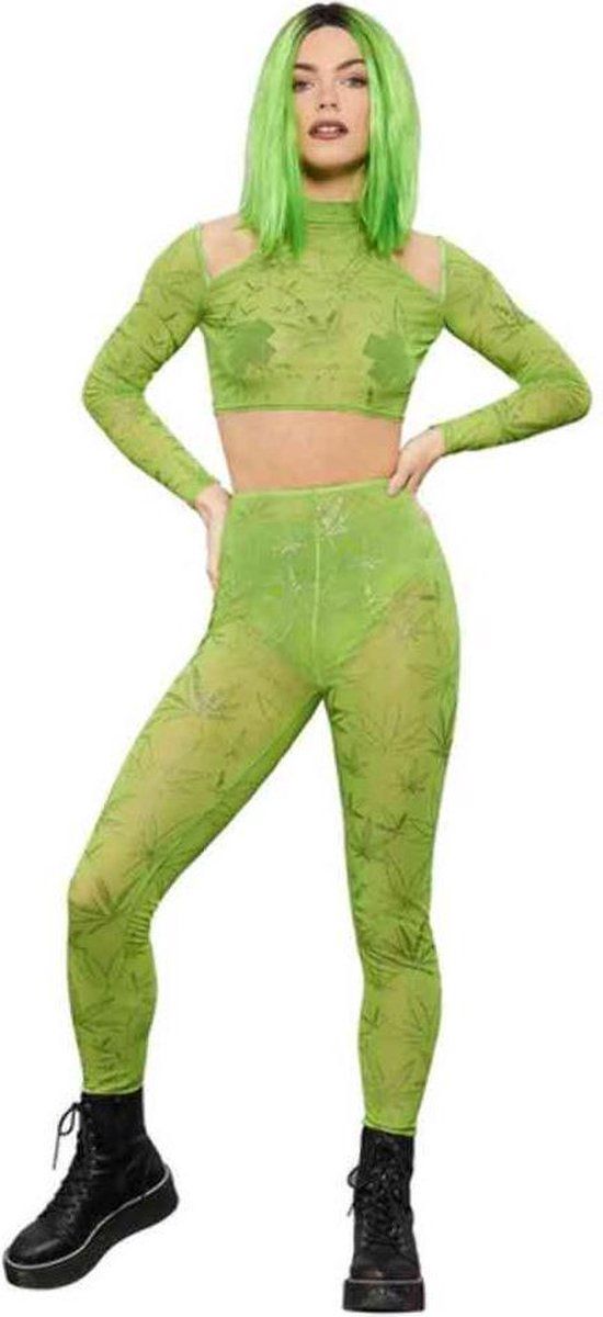 Fever London Kostuum -XS- Cannabis Groen