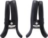 Doc Johnson Vibro Grippers - Vibrerende Tepelklemmen met Koffer - Zwart