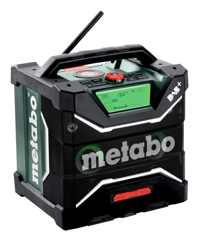 Metabo RC 12-18 BT DAB+ Bouwradio - Zwart/Groen - 12-18V - Zonder Accu's en Lader