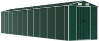 vidaXL Tuinschuur 191x980x198 cm Gegalvaniseerd Staal Groen