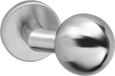 Intersteel Bouton boule/incliné - fixe sur rosace ronde 10mm caché - Inox - 0035.216563