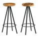 Maison Exclusive - Lot de 2 tabourets de bar en bois de manguier massif