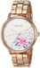 Nine West Geaccentueerd kristallen polshorloge voor dames, Rose Gold., NW/2460FLRG