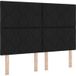 Tête De Lit Panneau Décoratif Géométrique Noir Tissu 140cm Tissu Cfw3323182