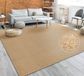 Paco Home Vloerkleed Woonkamer Effen Eenvoudig En Modern Laagpolig, Goud, 140x200 cm