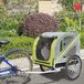 Chariot de vélo pour animaux de compagnie - Chariot de transport pour animaux - Convient aux chiens et aux chats - Jaune