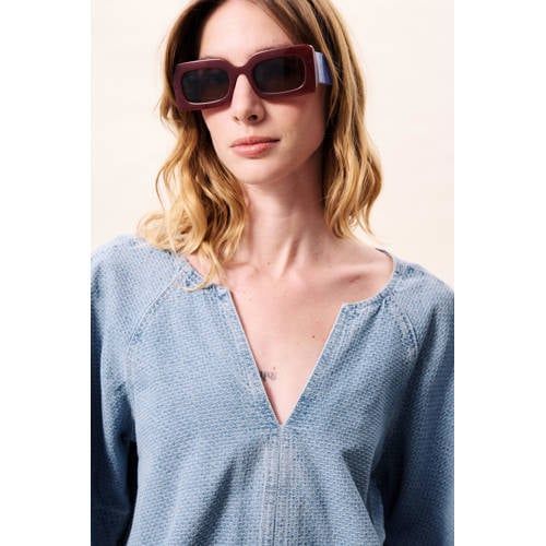 FRNCH top light blue denim