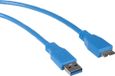 Maclean - USB 3.0-kabel 0,5 m / AM-microBM - Blauw