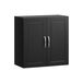 SoBuy FRG231-SCH Armoire murale avec 2 portes – Noir 60x30x60cm
