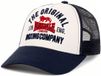 Lonsdale Larne Trucker Cap Ecru/Dark Red/Dark Navy