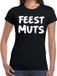Bellatio Decorations Shoppartners Bv Fun t-shirt zwart voor dames - Feestmuts t-shirt XS