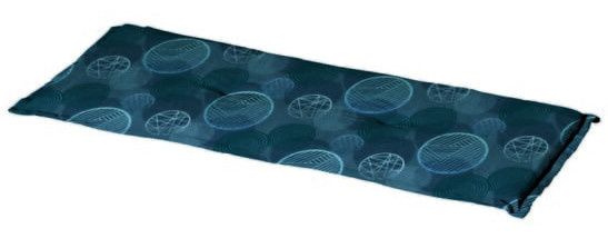 Madison bankkussen Circle 150 x 48 x 7 cm polykatoen blauw