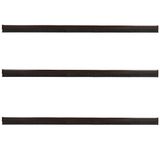 KOTARBAU® 3 stuks Borstelafdichting voor Deur, 100 cm, Bruin, Automatische, PVC Tochtstrip Met Borstel, Zelfklevend, Insectenwerend, Geschikt Voor Binnendeur, Eenvoudige Montage