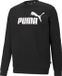 PUMA ESS Big Logo Crew FL Heren Trui - Zwart - Maat L