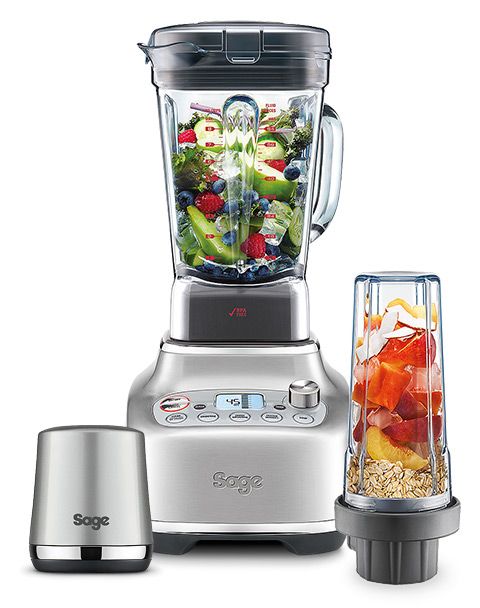 Sage the Super Q 2 l Blender voor op aanrecht 2400 W Zwart, Roestvrijstaal