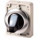 Eaton Commutateur rotatif Lumin 30mm Affl. Blanc 2 pos M30i-fwrlk-w