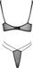 Cottelli Lingerie Set met lichte Ruches en Bandjes Zwart S