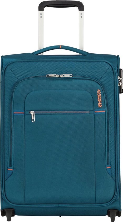 American Tourister American Tourister Crosstrack Spinner 55 navy/orange Zachte koffer Multicolor