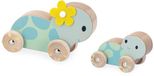 Janod Pure Set van 2 duw schildpadden