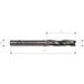 Mtec Mtec505.64 - Fraise hélicoïdale en HW positive Z3 - Mobiltecnica .64_d25 | Lu 85 | Ds25 | Lt130 | Z3 | Pos | Gau