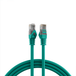 Kupferverkabelung RJ45 Patchkabel Cat.5e U/UTP LSZH, CCA AWG24/7 grün 1m