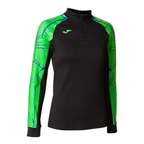 Joma Elite IX Sweatshirt - Women's - Black/Verde Flúor - XXS