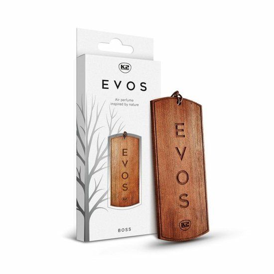 K2 Evos Boss Luxe Houten Luchtverfrisser – Argan Wood, Roos & Patchouli