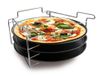 Baumalu Plaque à pizza avec support 3 pièces