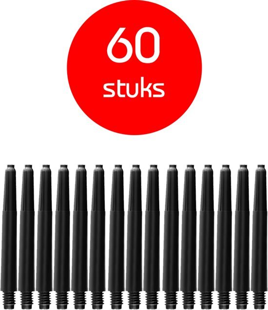 Dragon Darts - darts shafts - 20 sets (60 stuks) - Inbetween - zwart - dart shafts - shafts