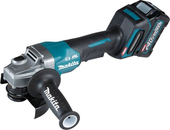 Makita GA013GM201 Accu Haakse Slijper 125mm XGT 40V Max 4.0Ah | Mbox