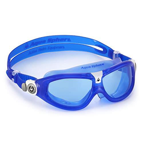 Aquasphere Kid's Seal 2 Regular Zwembril, Blauw & Wit/Blauw Lens, One Size