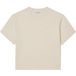 Lacoste Oversize Fit Dames T-shirt ecru, Effen