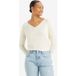 Levi's Petal Vneck Sweater White Swan Lightweight