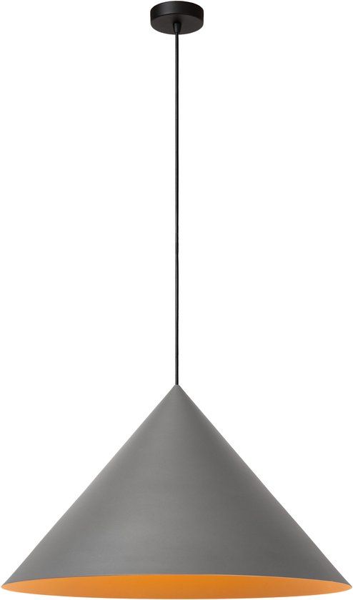 Lucide SPITZE - Hanglamp - Ø 60 cm - 1xE27 - Grijs