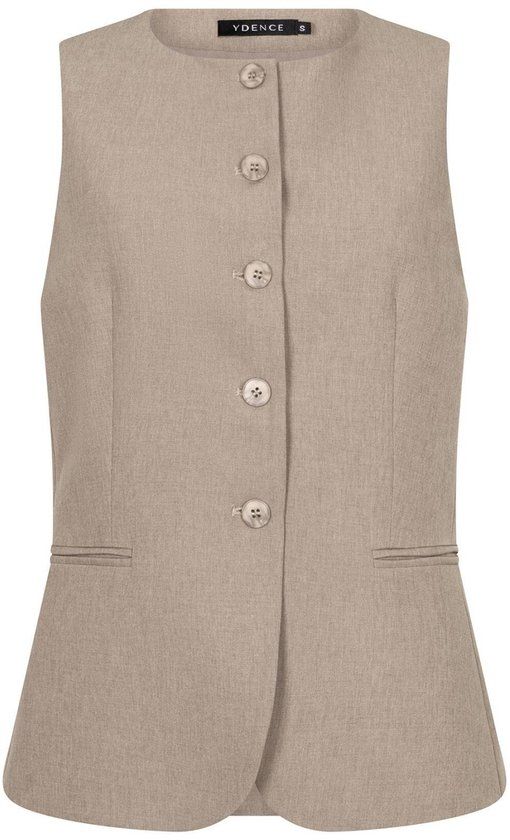 Ydence Gilet Mellie SS2688 195 Stone Grey Dames Maat M