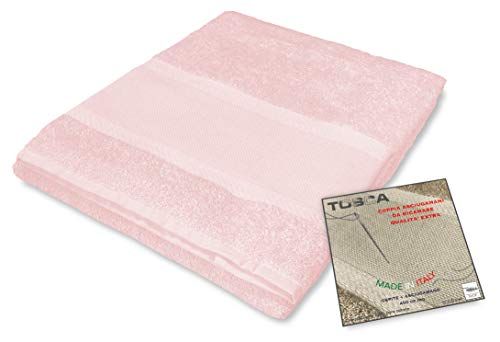 Tex family Badstof handdoekenset Tosca © Aida stof om te borduren, kruissteek 1+1 voor gezicht en gasten, roze