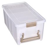 ArtBin Super semi-zadel. | 3 verwijderbare verdelers, 15,2 x 8 x 6,2 inch, veilige sluitingen, draaggreep, helder duurzaam polypropyleen