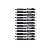 Amazon Basics intrekbare gelpen, fijne punt (0,7mm), zwart, 12 stuks, 1 stuk