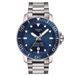 Tissot Seastar 1000 Powermatic 80 heren polshorloge met saffierglas, stalen kast en blauwe wijzerplaat