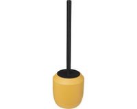 5Five Toilet/wc-borstel in houder - polyresin/metaal - mosterdgeel - 38 cm