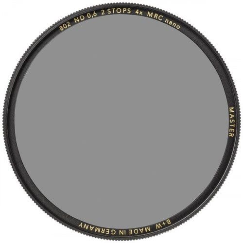 B+W 802 MASTER Graufilter ND 0,6 Neutrale-opaciteitsfilter voor camera's 7,2 cm