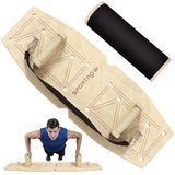 StarTech Push-up set - Handgrepen met trainingsbord en weerstandsbanden - Krachttraining - Beige